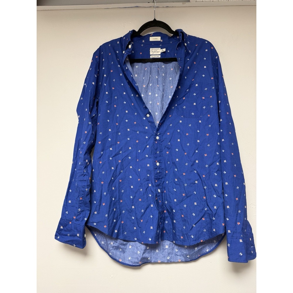 J Crew Classic Fit Men's Long Sleeve Shirt Size M‎